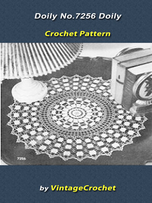 cover image of Doily No.7256 Vintage Crochet Pattern